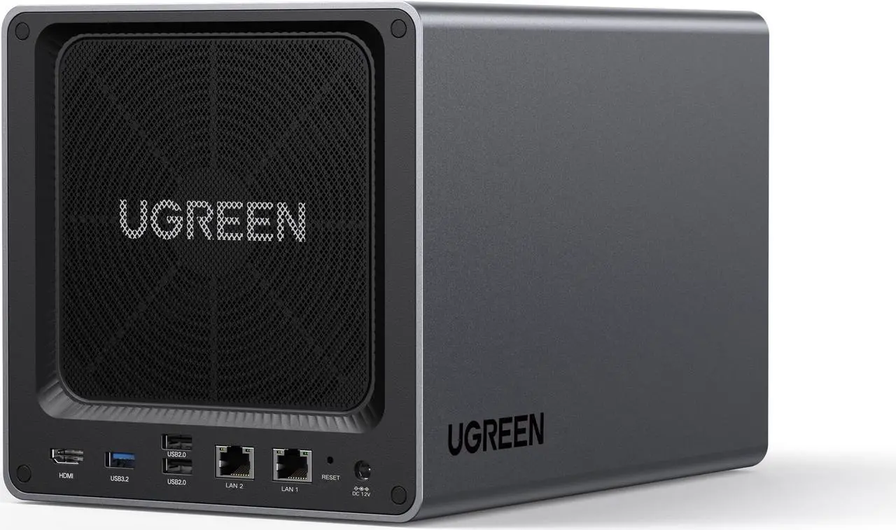 Alt view image 2 of 2 - UGREEN NASync DXP4800, 4-Bay NAS with Intel®  N100 Quad-Core CPU (Up to 3.4GHz) 8GB DDR5, 2x M.2 PCIe Slots, 2.5GbE Port, SD Card Reader (Diskless)