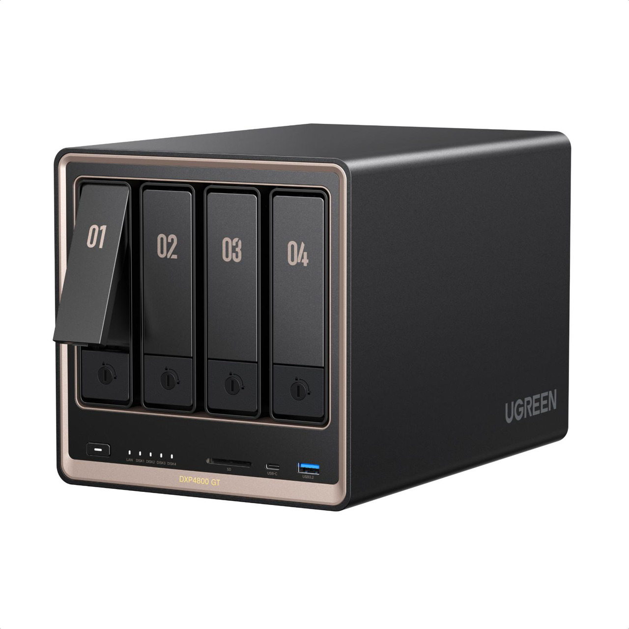 Open Box: UGREEN NASync DXP4800 GT 4-bay NAS, AMD Ryzen Embedded R2514, Dual 10GbE GbE LAN, Dual M.2 NVMe SSD Slots, Diskless - Newegg.com - Open Box condition - Image 8