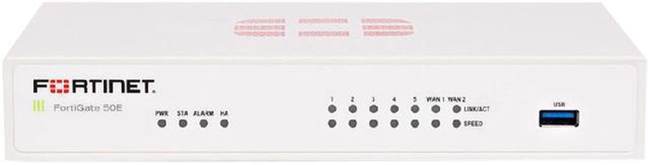 Fortinet FortiGate-50E / FG-50E Next Generation (NGFW) Firewall Appliance Bundle with 3 Years 8x5 FortiCare and FortiGuard