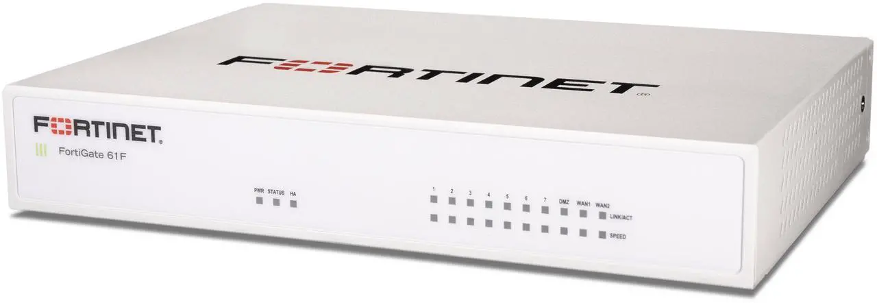 Alt view image 3 of 3 - Fortinet FortiGate FG-61F Network Security/Firewall Appliance - 10 Port - 10/100/1000Base-T - Gigabit Ethernet - 6 Gbit/s Firewall Throughput - Desktop, Wall Mountable, Rack-mountable
