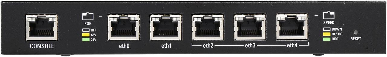 Alt view image 2 of 6 - Ubiquiti ERPOE-5-US EdgeRouter PoE Advanced 5-Port Router
