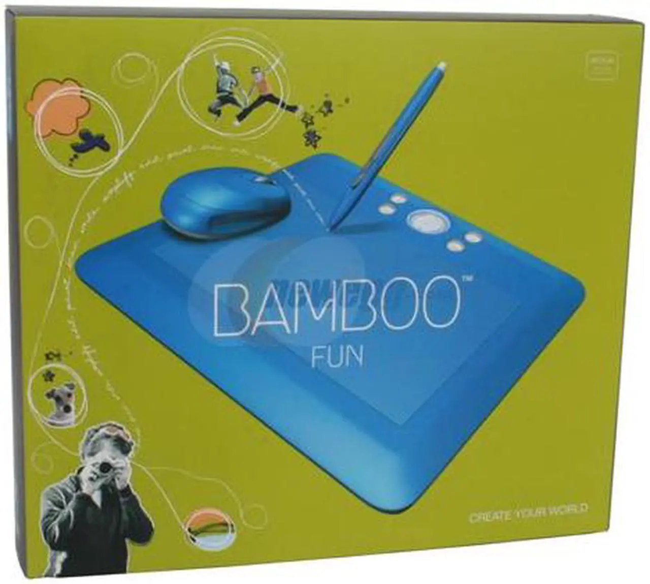 Alt view image 13 of 13 - Wacom CTE650B 8.5" x 5.3" Active Area USB Bamboo Fun (Medium, Blue)