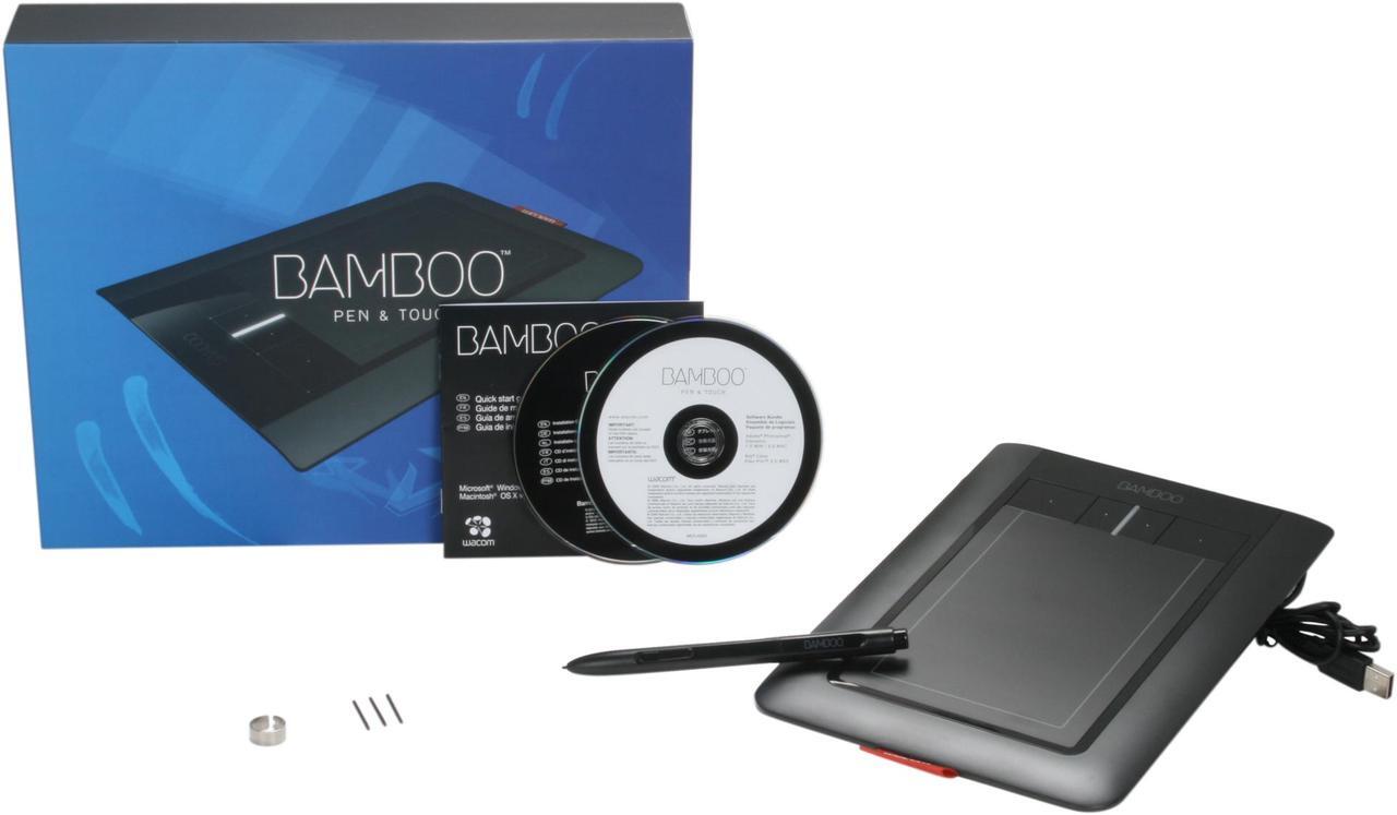 Alt view image 5 of 5 - Wacom Bamboo Pen & Touch Touch - 4.9" x 3.4" (124mm x 86mm) Pen - 5.8" x 3.6" (147mm x 91mm) Active Area USB Tablet