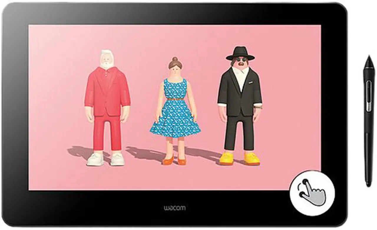 Main image of Wacom Cintiq Pro 16 Creative Pen and Touch Display(2021 version): 4K graphic drawing monitor with 8192 pen pressure and 98% Adobe RGB (DTH167K0A), Black