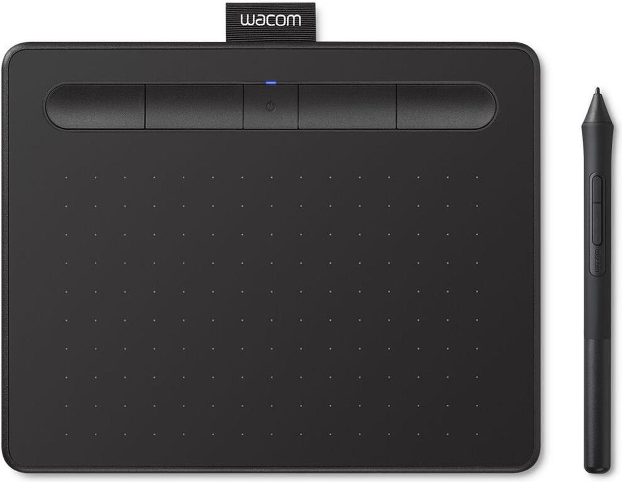 Wacom Intuos Wireless Graphics Drawing Tablet with 3 Bonus Software Included, 7.9" X 6.3", Black (CTL4100WLAK0) Small (Wireless)