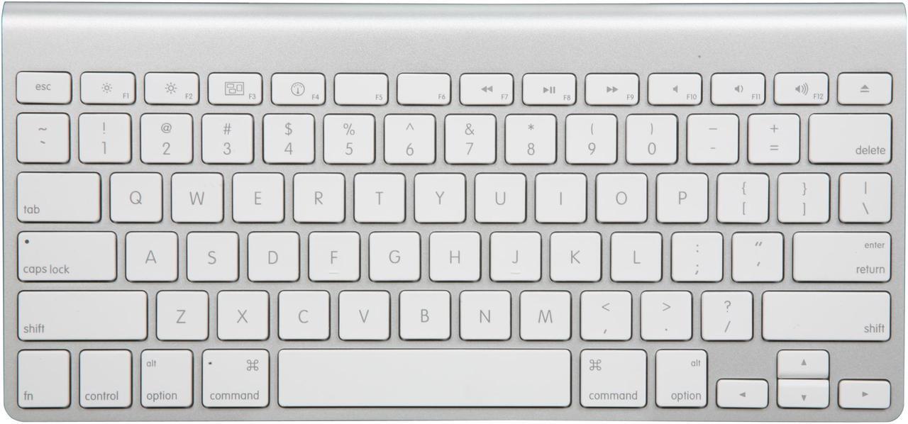 Alt view image 2 of 4 - Apple White Bluetooth Wireless Mini  Keyboard Model MC184LL/A