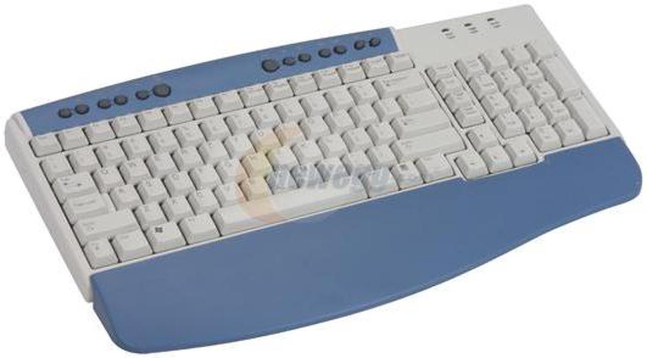 LITE-ON SK-2690 White & Blue 101 Normal Keys 13 Function keys Function Keys PS/2 Standard Keyboard