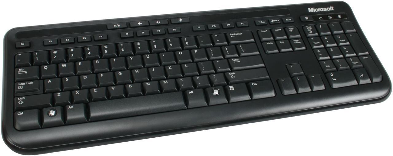 Microsoft Wired Keyboard 600 (Black). Wired Keyboard for Gaming Experience. USB Connectivity. Spill Resistant Design.