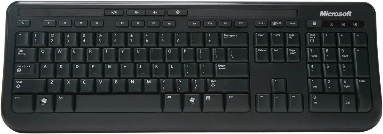 Alt view image 2 of 11 - Microsoft Wired Desktop 600 (Black) - Wired Keyboard and Mouse Combo. USB Connectivity. Spill Resistant Design. Plug and Play