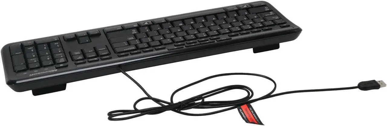 Alt view image 3 of 11 - Microsoft Wired Desktop 600 (Black) - Wired Keyboard and Mouse Combo. USB Connectivity. Spill Resistant Design. Plug and Play