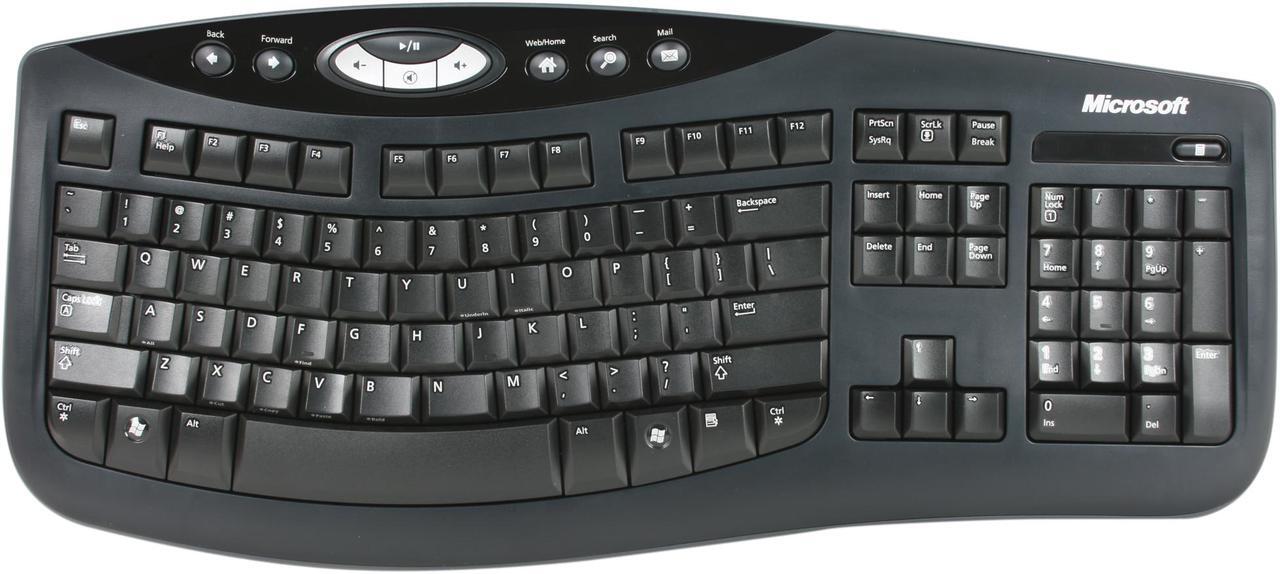 Alt view image 2 of 4 - Microsoft Comfort Curve Keyboard 2000