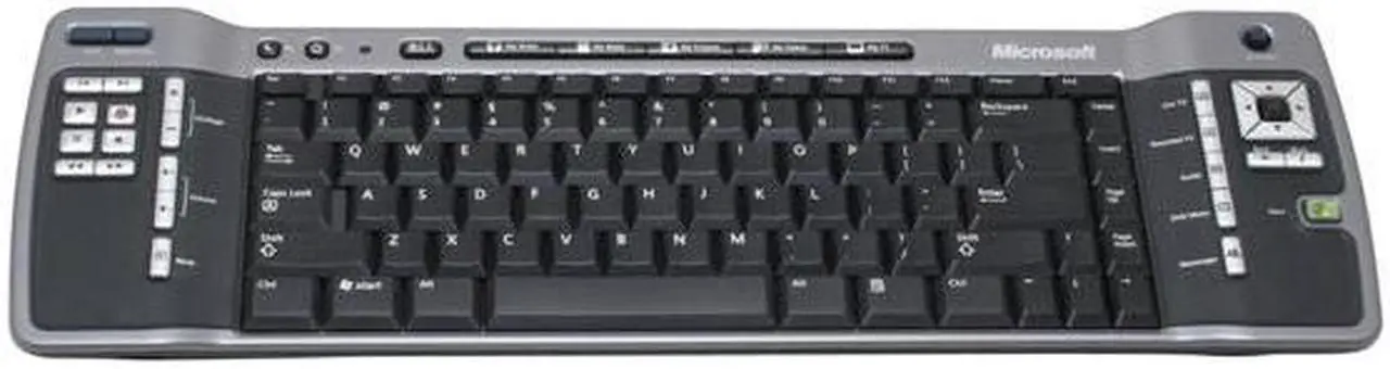 Alt view image 2 of 6 - Microsoft Remote ZV7-00009 Black 83 Normal Keys 36 Function Keys IR Wireless Slim Keyboard for Windows XP Media Center Edition - OEM
