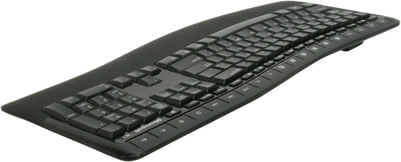 Alt view image 3 of 8 - Microsoft Wireless Comfort Desktop 5000 CSD-00001 Black 104 Normal Keys USB RF Wireless Ergonomic Keyboard & Mouse