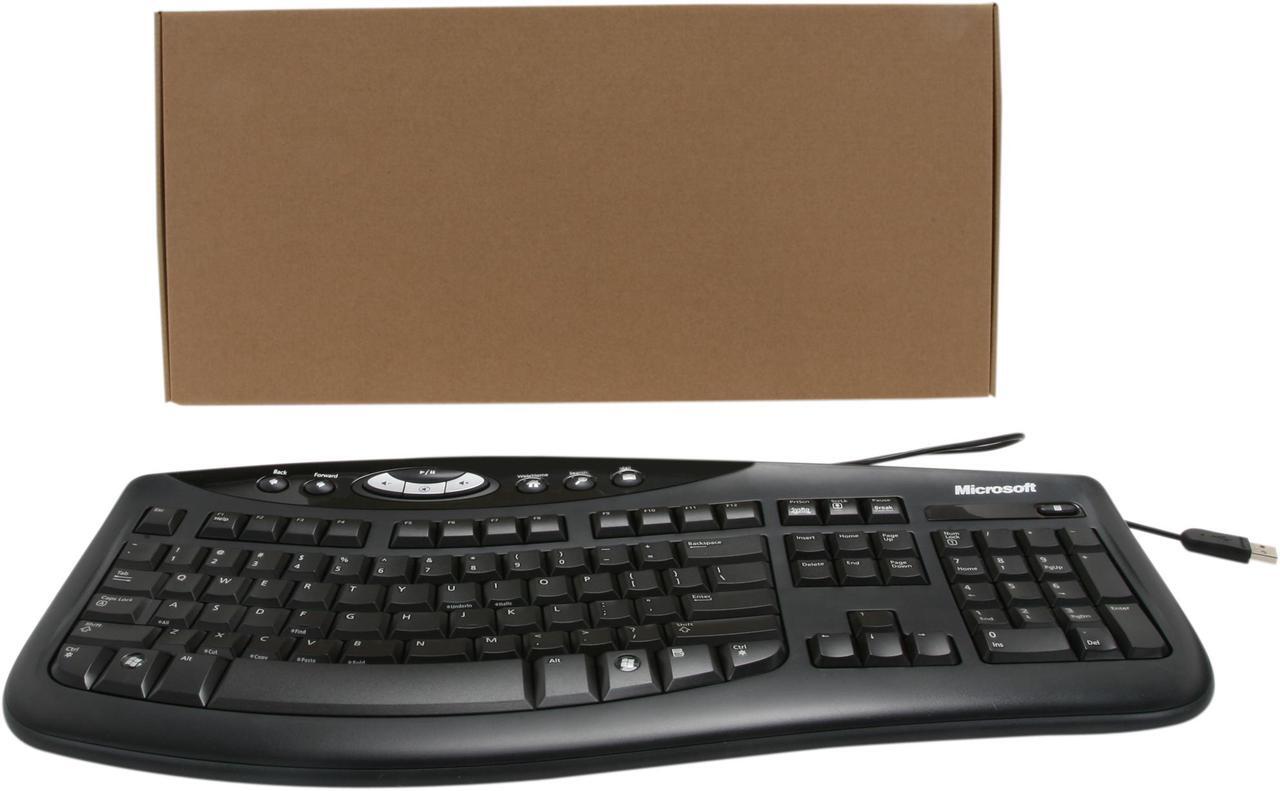 Alt view image 4 of 4 - Microsoft Comfort Curve Keyboard 2000 7FH-00001 Black USB Wired Ergonomic Keyboard