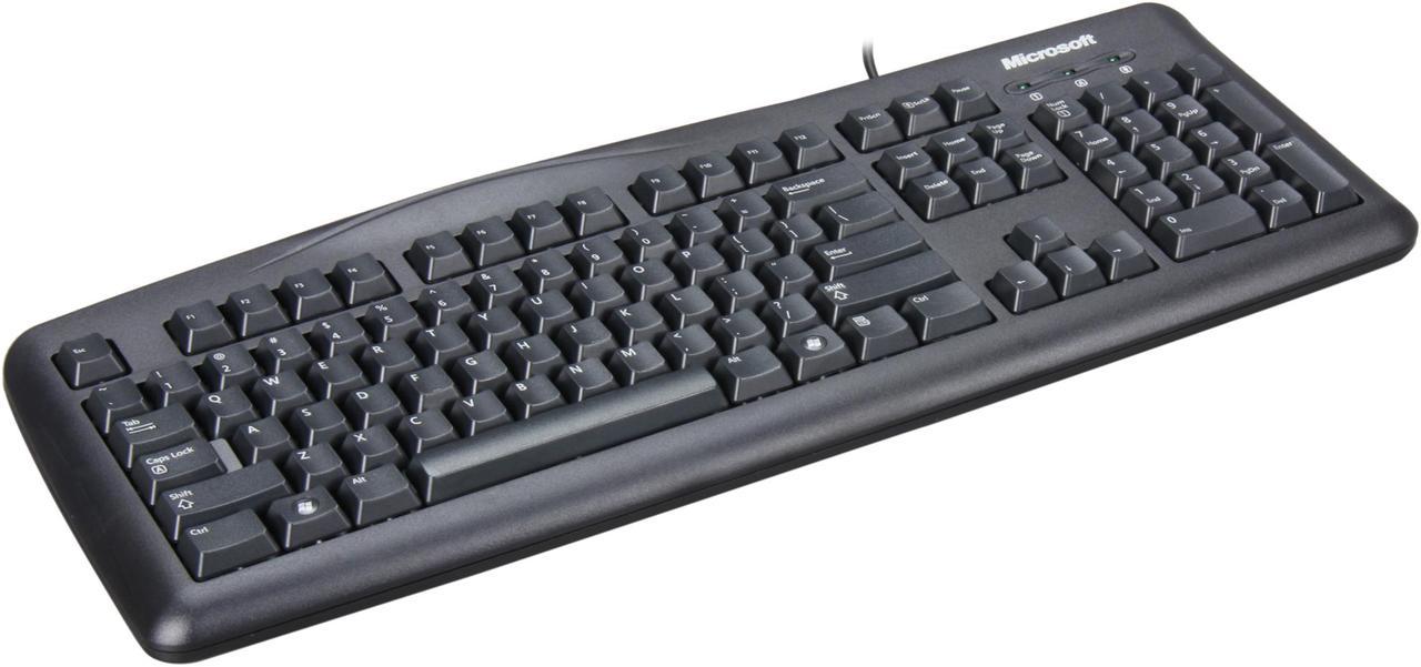 Microsoft Keyboard 200 6JH-00001 Black USB Wired Standard Keyboard