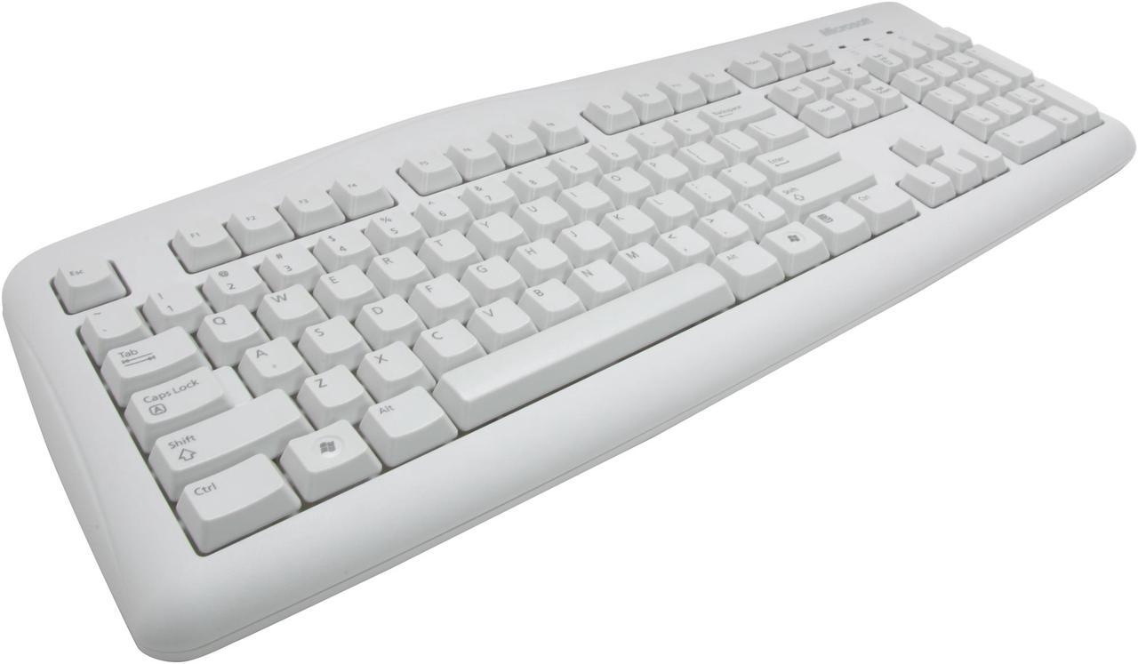 Microsoft Keyboard 200 6JH-00026 White USB Wired Standard Keyboard