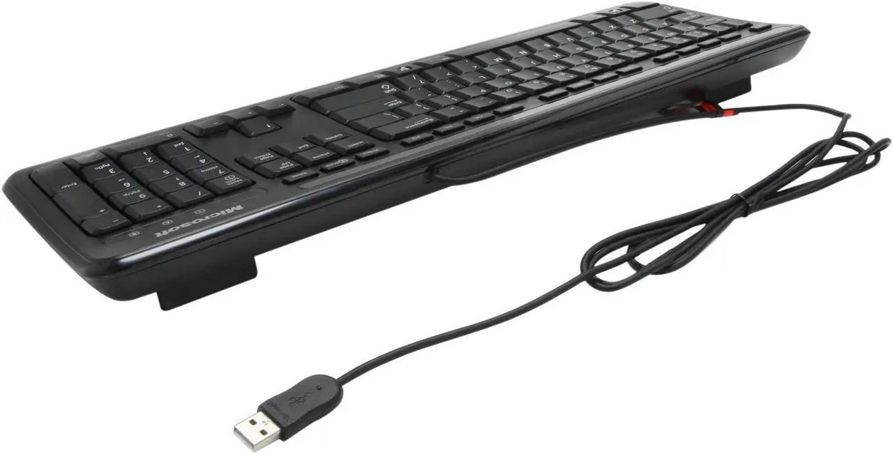 Alt view image 3 of 4 - Microsoft Keyboard 400 7YH-00001 Black USB Wired Keyboard