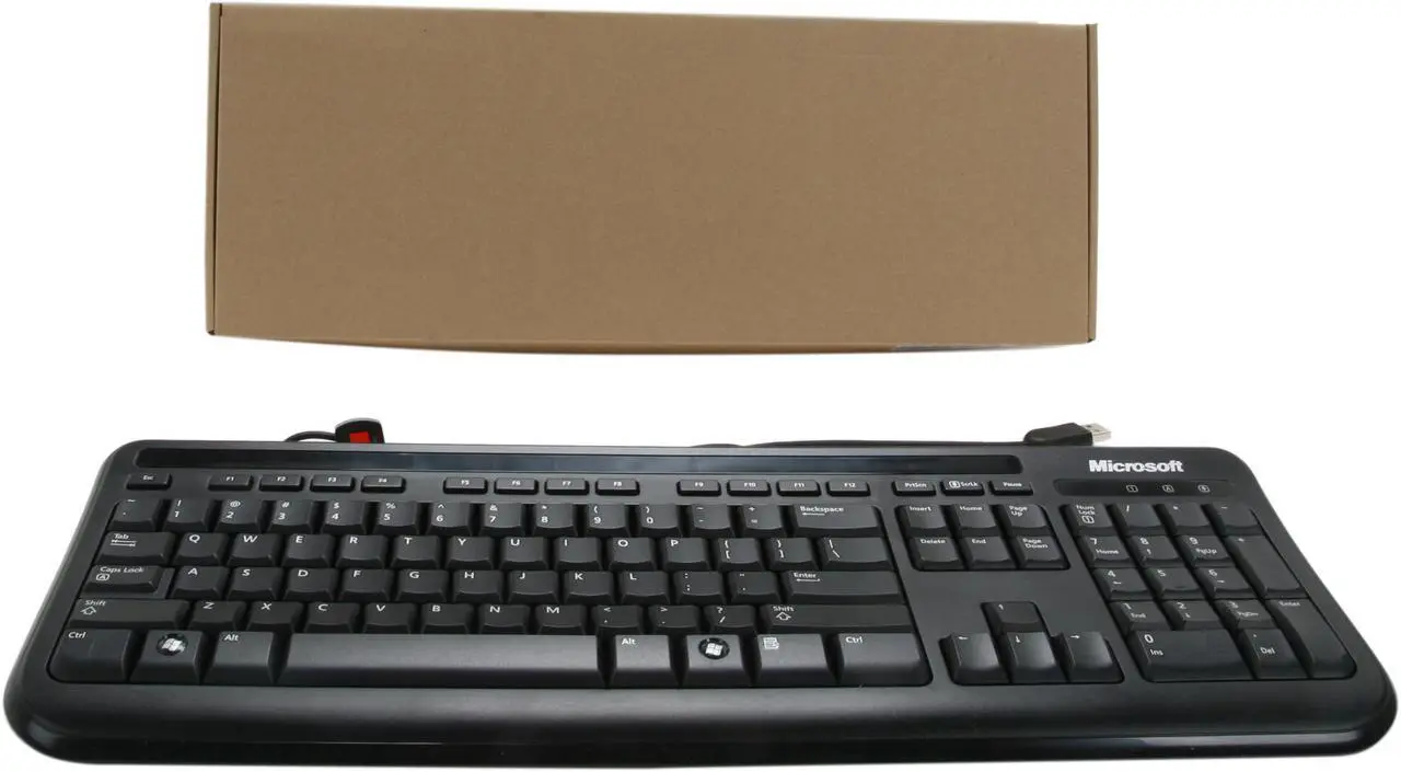 Alt view image 4 of 4 - Microsoft Keyboard 400 7YH-00001 Black USB Wired Keyboard