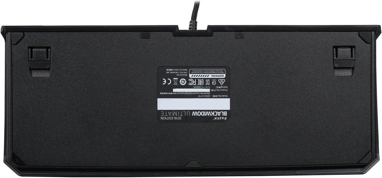 Alt view image 3 of 7 - Razer BlackWidow Ultimate 2016 Mechanical Gaming Keyboard RZ03-01700200