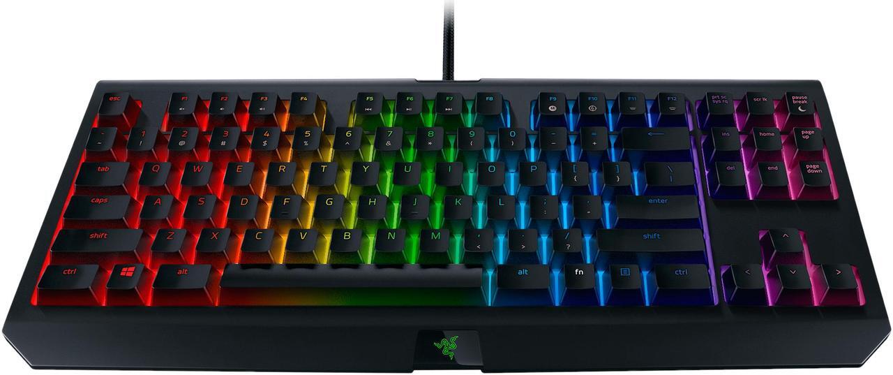 Alt view image 5 of 9 - Razer BlackWidow Tournament Edition Chroma V2 - RGB Ergonomic Mechanical Gaming Keyboard with Tactile and Clicky Razer Green Switches - RZ03-02190200-R3U1