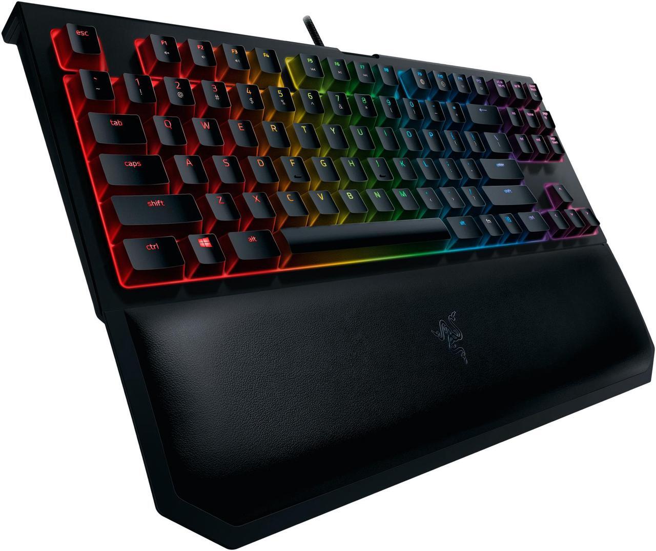Alt view image 8 of 9 - Razer BlackWidow Tournament Edition Chroma V2 - RGB Ergonomic Mechanical Gaming Keyboard with Tactile and Clicky Razer Green Switches - RZ03-02190200-R3U1