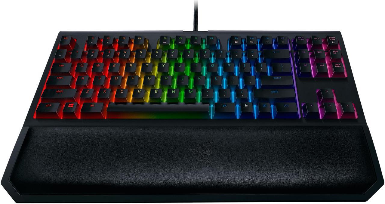 Alt view image 9 of 9 - Razer BlackWidow Tournament Edition Chroma V2 - RGB Ergonomic Mechanical Gaming Keyboard with Tactile and Clicky Razer Green Switches - RZ03-02190200-R3U1