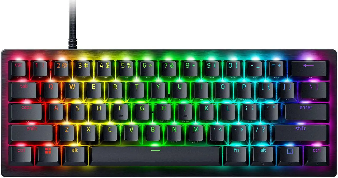 Main image of Razer Huntsman V3 Pro Mini 60% Esports Gaming Keyboard - Analog Optical Switches, Razer Snap Tap, Rapid Trigger, Adjustable Actuation, Dual-Purpose Mod Keys, Doubleshot PBT Keycaps - Black