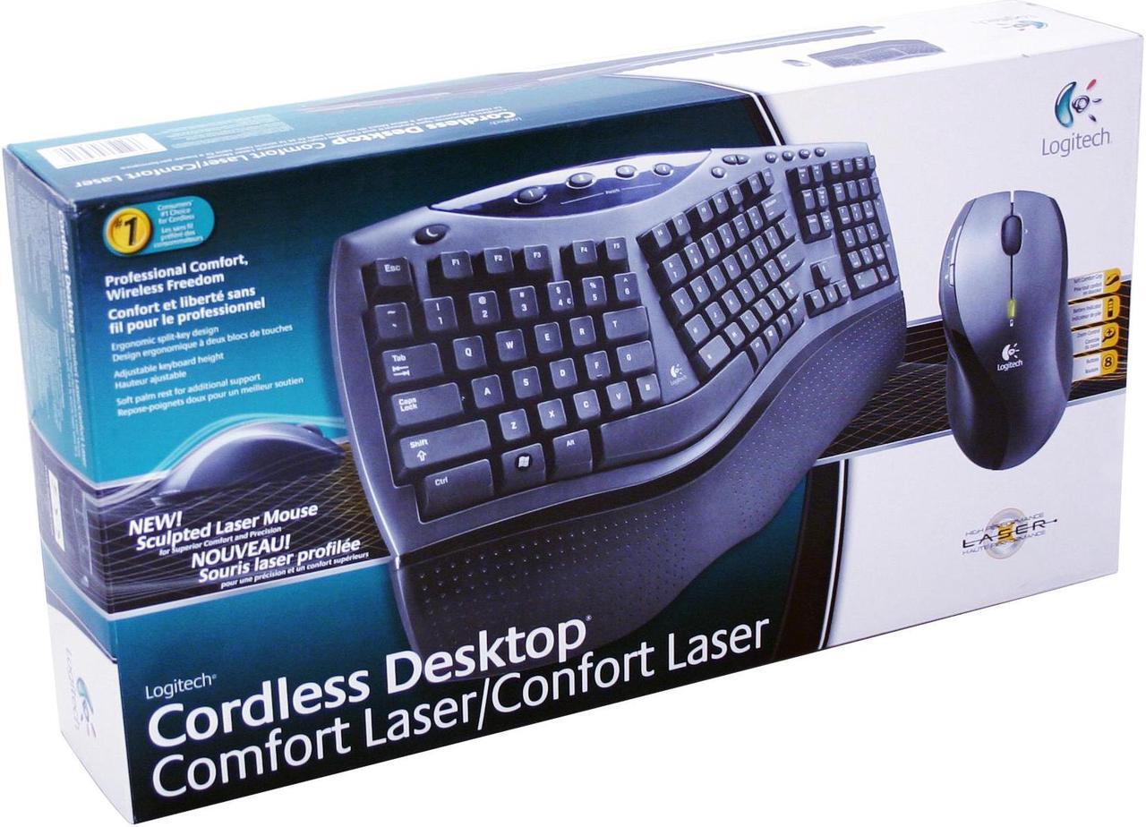 Alt view image 3 of 3 - Logitech 967692-0403 Beige & Black 105 Normal Keys 12 Function Keys RF Wireless Ergonomic Desktop Comfort Laser