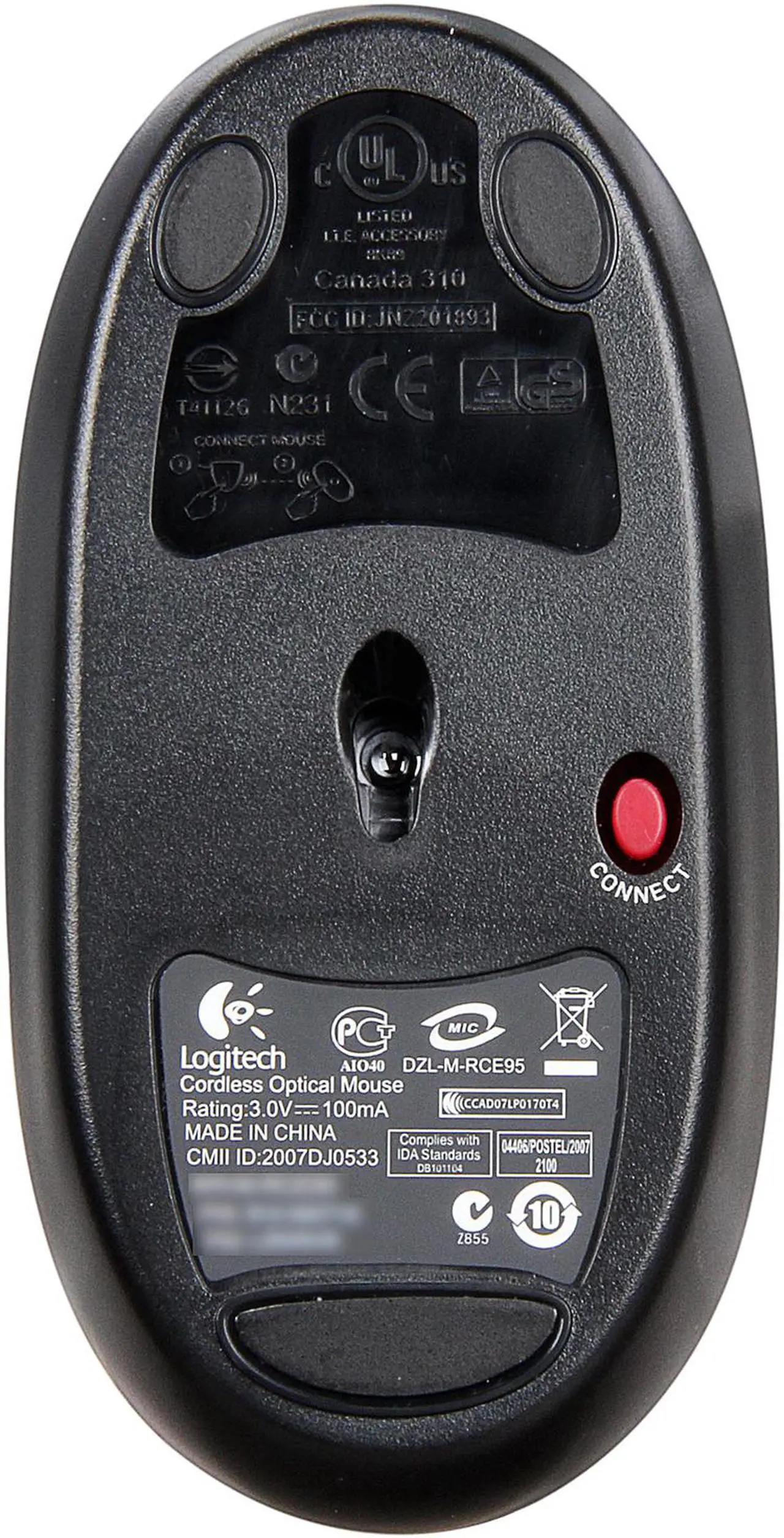 Alt view image 6 of 7 - Logitech Cordless Desktop EX 100 Black 102 Normal Keys USB RF Wireless Standard Keyboard and Mouse