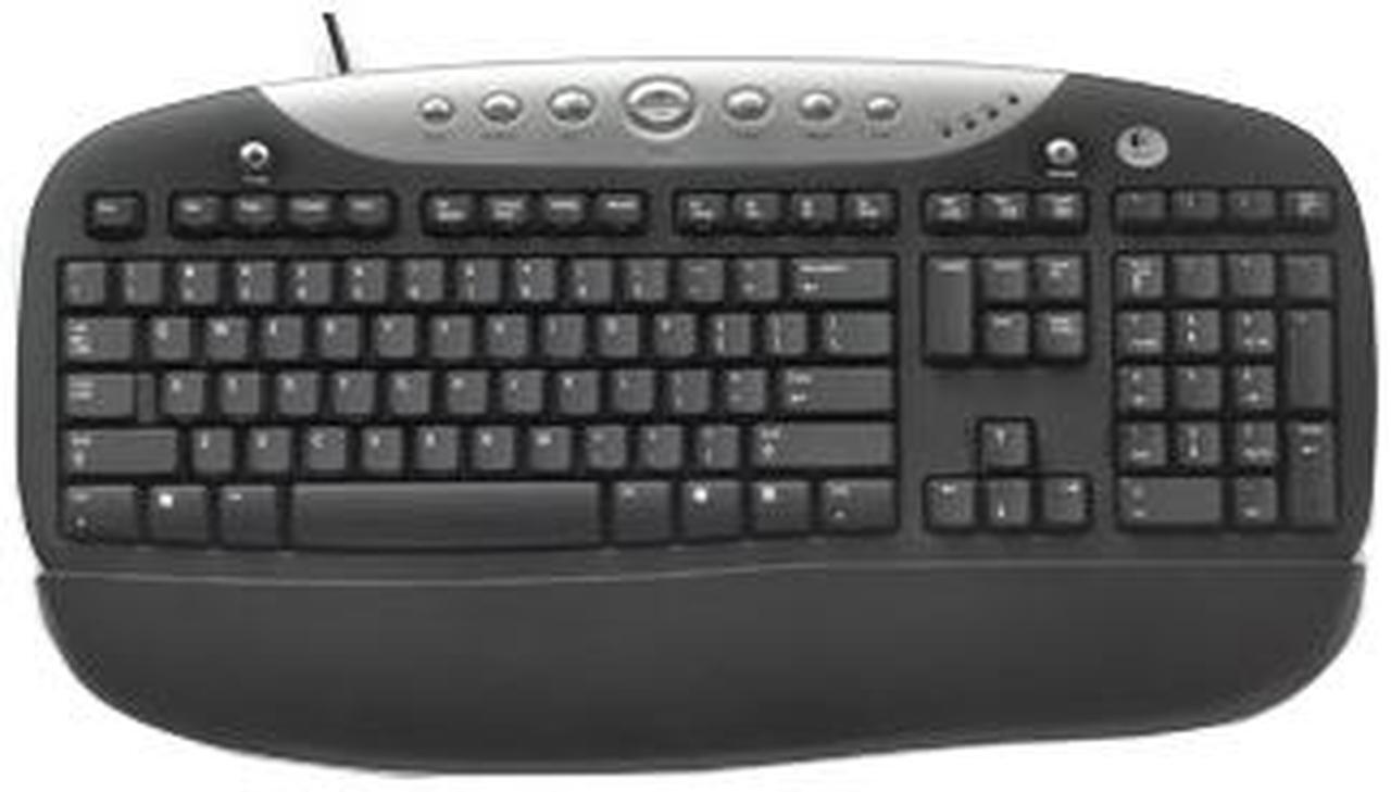 Main image of Logitech Office Internet Pro 967453-0403 Black 103 Normal Keys 11 Function keys Function Keys PS/2 Wired Standard Keyboard - OEM
