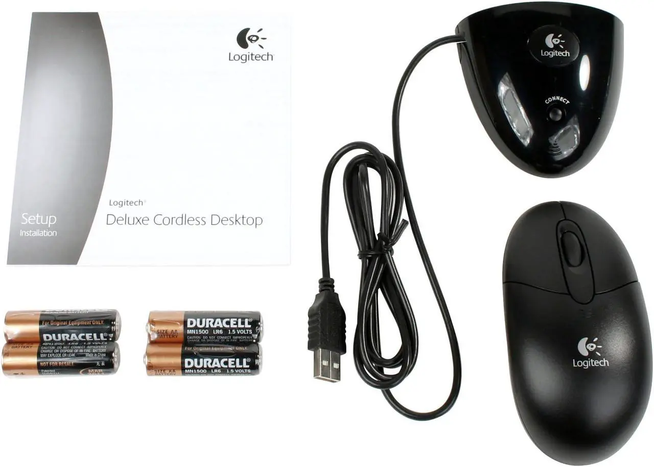Alt view image 2 of 3 - Logitech Cordless Internet Pro 967461-0403 Black 104 Normal Keys 8 Function Keys RF Wireless Slim Desktop - OEM