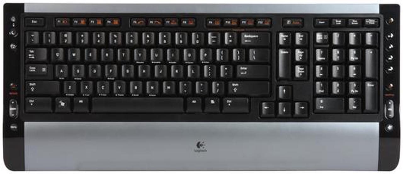 Alt view image 2 of 10 - Logitech S 510 Silver/Black 104 Normal Keys 14 Function Keys RF Wireless Slim Cordless Desktop