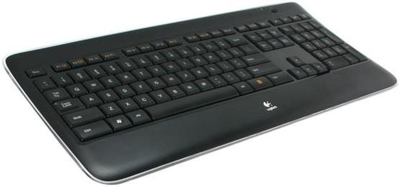 Logitech K800 2.4GHz Wireless Slim Illuminated Keyboard - Black