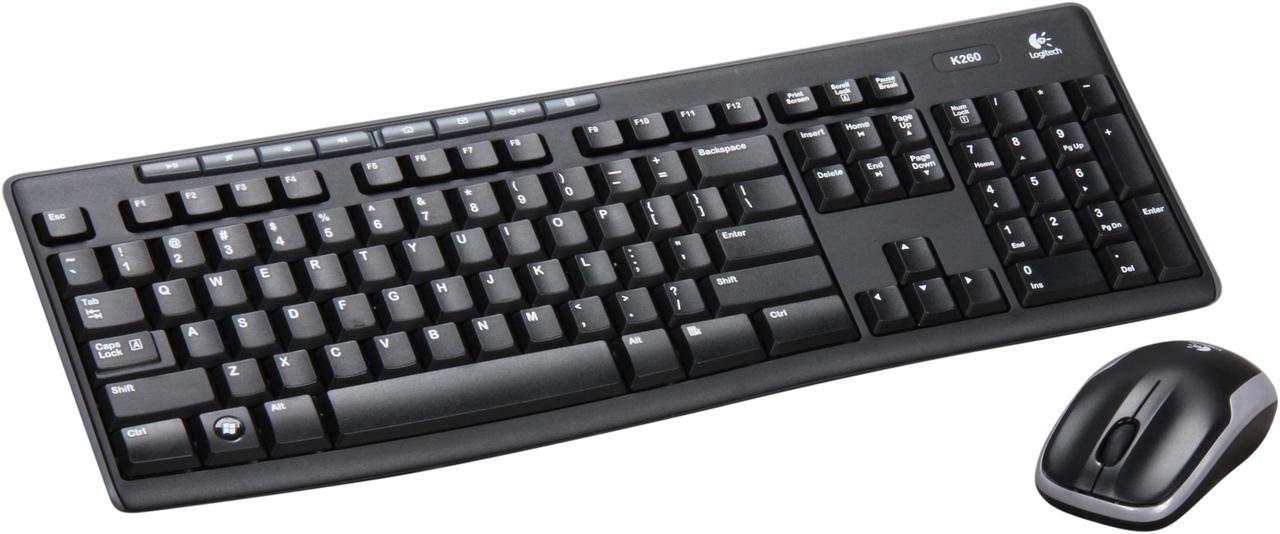 Main image of Logitech Wireless Combo MK260 920-002950 Black 8 Hot Keys USB RF Wireless Standard Keyboard and Mouse