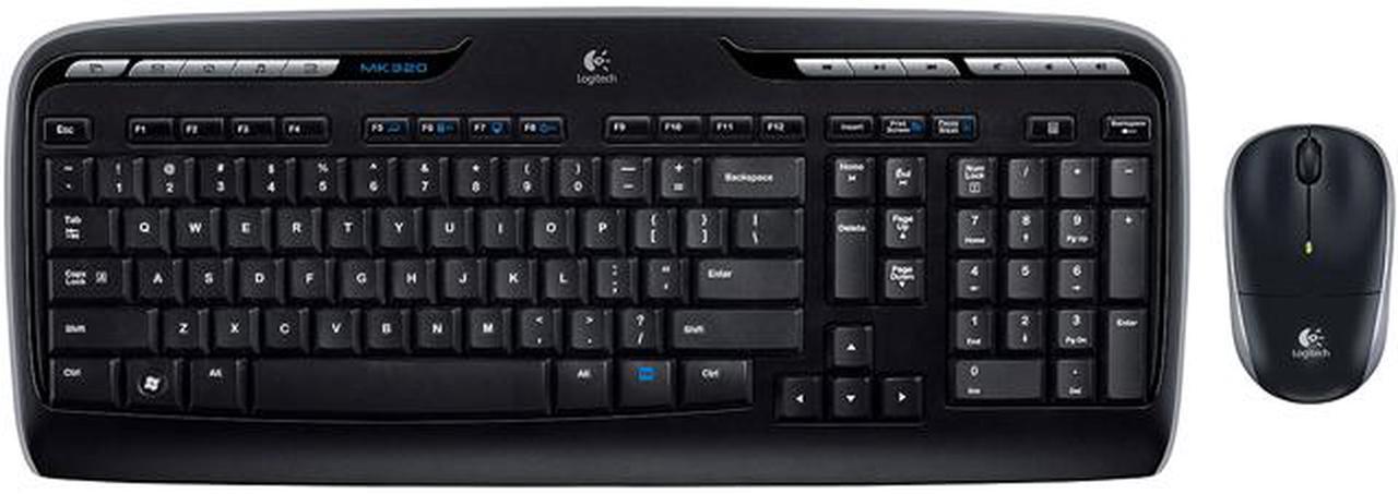 Logitech MK320 Black USB RF Wireless Standard Desktop (French CDN Layout)