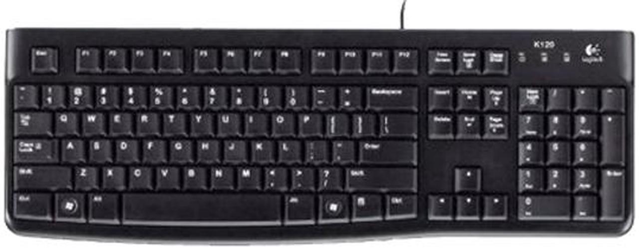 Logitech K120 Black USB Wired Standard Keyboard - FR