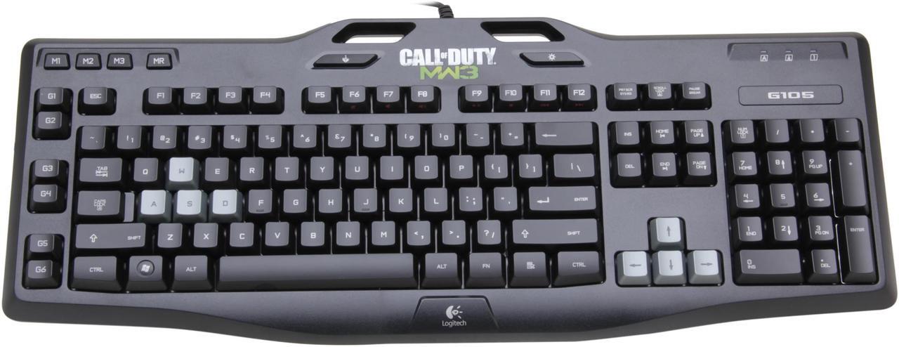 Alt view image 2 of 4 - Logitech G105 Call of Duty: MW3 Edition Keyboard