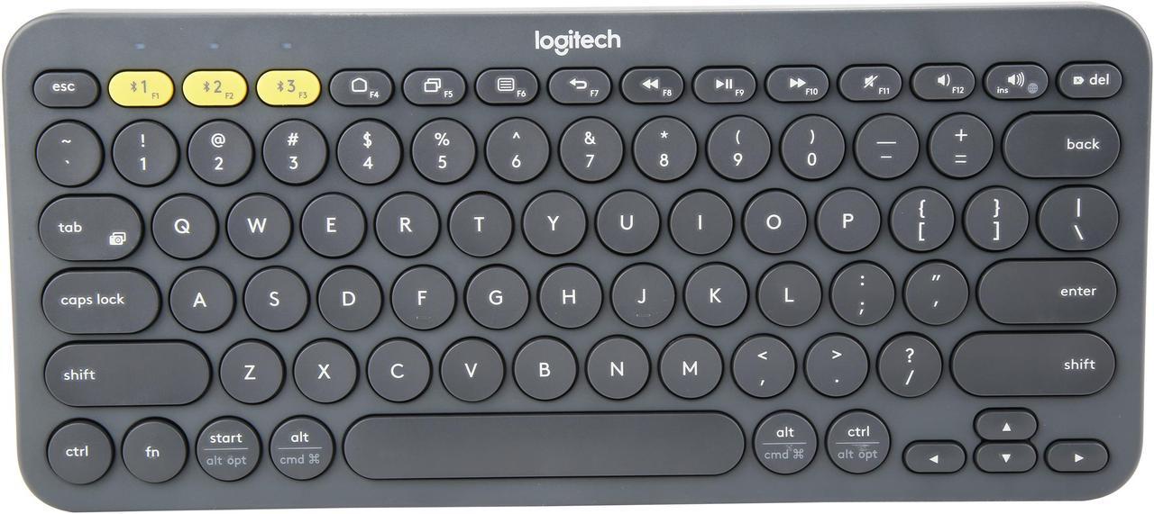 Main image of Logitech K380 Multi-Device Bluetooth Keyboard – Windows, Mac, Chrome OS, Android, iPad, iPhone, Apple TV Compatible – with Flow Cross-Computer Control and Easy-Switch up to 3 Devices – Dark Grey