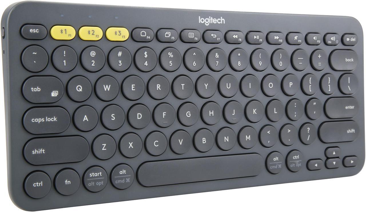 Alt view image 3 of 7 - Logitech K380 Multi-Device Bluetooth Keyboard – Windows, Mac, Chrome OS, Android, iPad, iPhone, Apple TV Compatible – with Flow Cross-Computer Control and Easy-Switch up to 3 Devices – Dark Grey