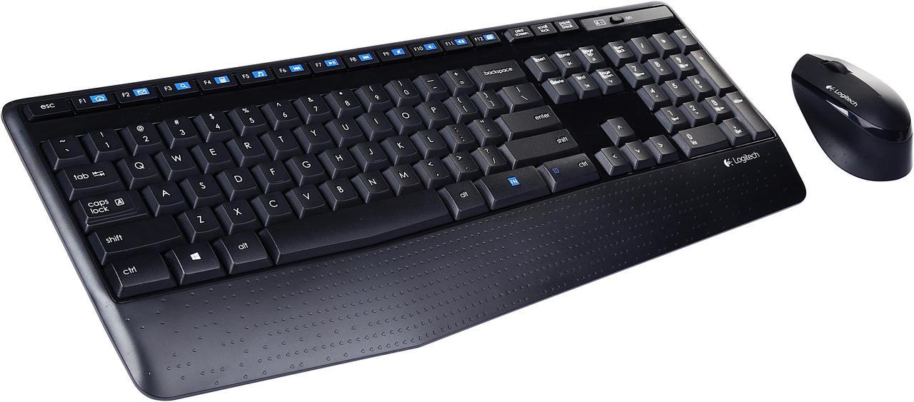 Logitech Recertified 920-006481 MK345 Advanced Wireless Keyboard (K345) and Optical Mouse (M275)  Combo