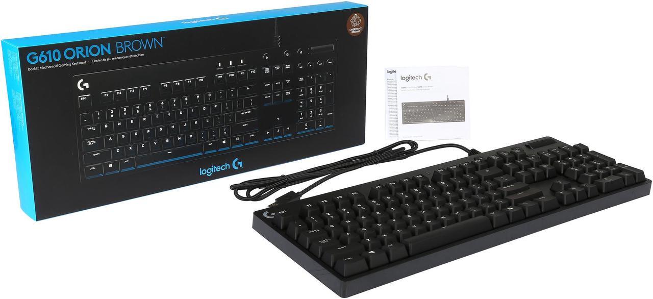 Alt view image 5 of 6 - Logitech G610 Orion Brown, Mechanical Gaming Keyboard with White LED