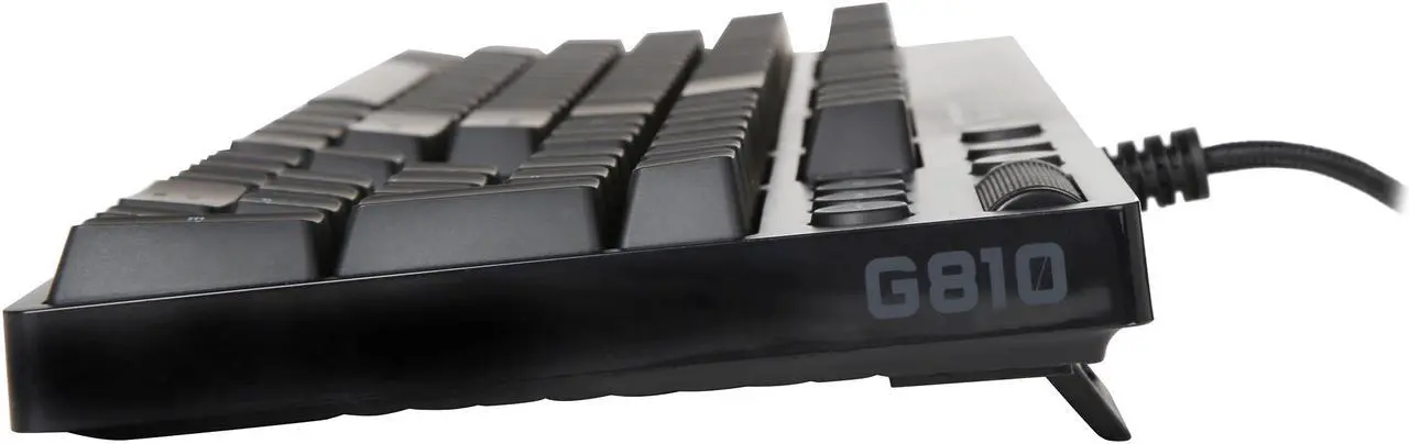 Alt view image 7 of 7 - Logitech Certified Refurbished (920-007739) G810 Orion Spectrum RGB-LED Romer-G Mechanical Key Gaming Keyboard