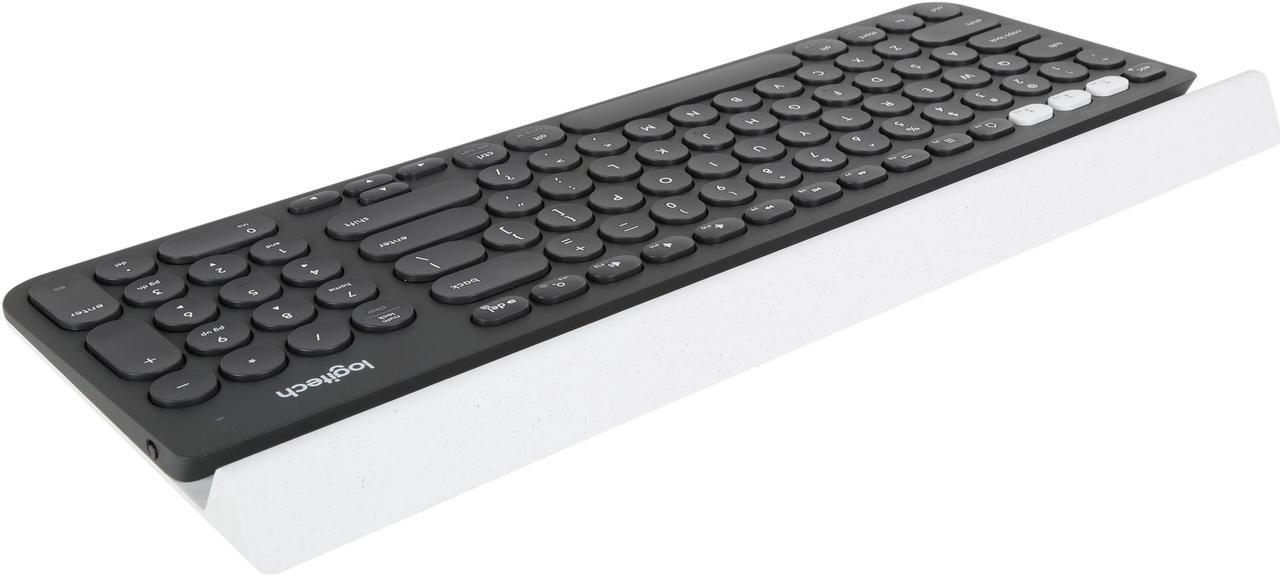 Alt view image 4 of 5 - Logitech K780 Multi-Device Wireless Keyboard (Speckles Version) - Type on Your Computer, Smartphone, and Tablet - with One Fully-Equipped, Beautifully Finished Keyboard