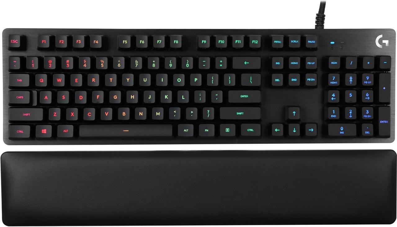 Logitech G513 RGB Backlit Mechanical Gaming Keyboard with GX Blue Clicky Key Switches (Carbon)