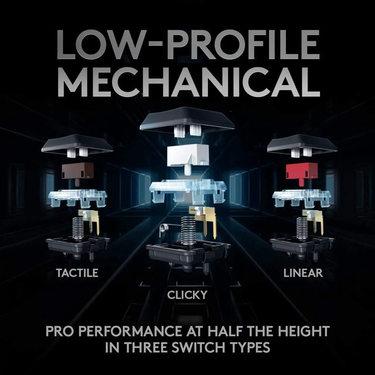 Alt view image 8 of 10 - Logitech G915 TKL White Tactile Tenkeyless LIGHTSPEED Wireless RGB Mechanical Gaming Keyboard, Low Profile Switch Options, LIGHTSYNC RGB, Advanced Wireless and Bluetooth Support