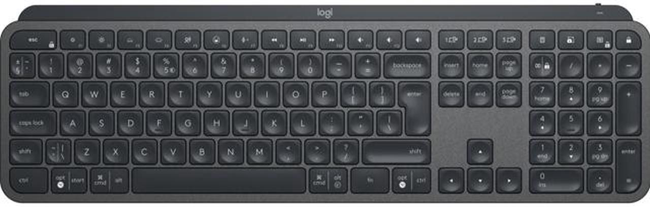 Logitech MX Keys for Business, UK English (Qwerty) 920-010250 Graphite USB Bluetooth Wireless Keyboard