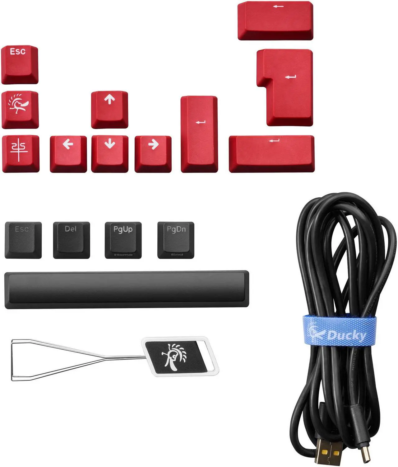 Alt view image 6 of 7 - PowerColor USB-C x Ducky One 2 SF RGB Mechanical Keyboard, Kailh Brown Switches