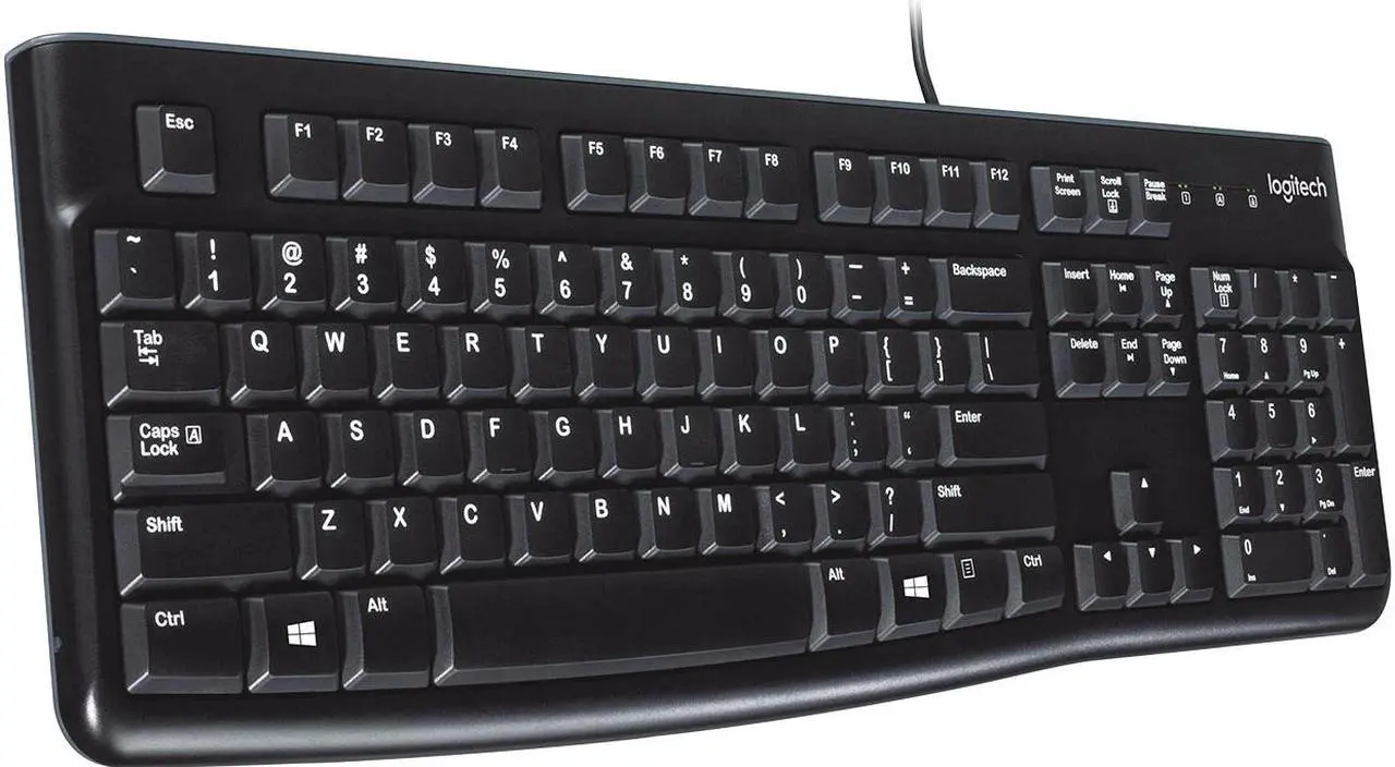 Main image of Logitech K120 Black USB Wired Standard K120 Keyboard & B100 Mouse Combo