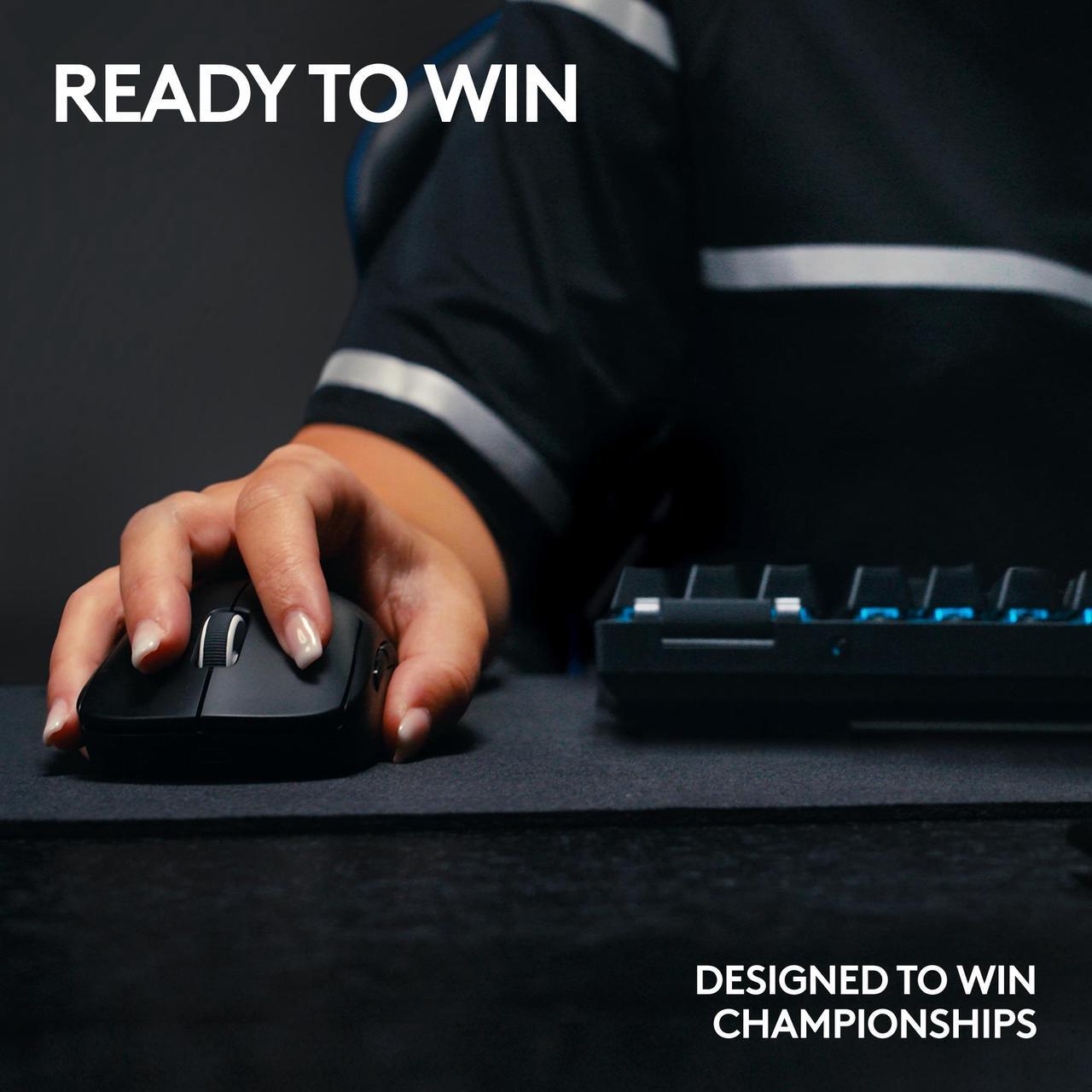 Alt view image 6 of 8 - Logitech G PRO X TKL Lightspeed Wireless Gaming Keyboard, Ultra-Portable Tenkeyless Design, LIGHTSYNC RGB, PBT keycaps, Linear Switches (GX Red) - Black