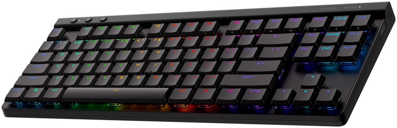 Main image of Logitech G515 LIGHTSPEED TKL Low Profile Wireless Gaming Keyboard, LIGHTSYNC RGB, Thin Tenkeyless Design, PBT Keycaps, Tactile (Brown) Mechanical Switches - Black